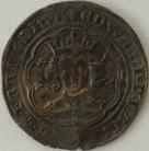 EDWARD III 1351 -1377 EDWARD III GROAT. 4TH COINAGE. SERIES E. PRE-TREATY PERIOD. LONDON MINT. MM CROSS 2. SMALL STRIKING CRACK. VF
