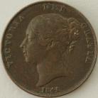PENNIES 1841  VICTORIA NO COLON AFTER REG VF