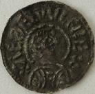 KINGS OF WESSEX 839 -858 AETHELWULF PENNY. PHASE IV. CANTERBURY. WERMUND. VERMY. ND. MO. N.E.T.A. ON LARGE VOIDED CROSS. VERY RARE. LT FLAN WARP. GVF