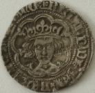 RICHARD III 1483 -1485 RICHARD III GROAT. TYPE 2B. LONDON MINT. READING RICARD. MM BOARS HEAD (2) GVF