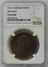 PENNIES 1831  WILLIAM IV BRONZED PROOF. NGC SLABBED. PF63BN