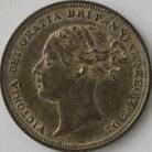 SIXPENCES 1887  VICTORIA YOUNG HEAD GEF