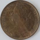 PENNIES 1875  VICTORIA F80 NARROW DATE  NUNC LUS