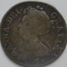 SHILLINGS 1708 E* ANNE 2ND BUST EDINBURGH STAR BELOW ESC 1145 SCARCE F