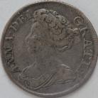 SHILLINGS 1712  ANNE ROSES & PLUMES SCARCE GF