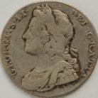 SHILLINGS 1732  GEORGE II ROSES AND PLUMES NVF/VF