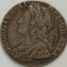SHILLINGS 1735  GEORGE II ROSES AND PLUMES SCARCE NVF