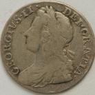 SHILLINGS 1737  GEORGE II ROSES AND PLUMES SCARCE GF
