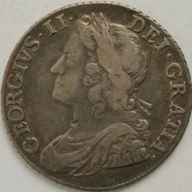 SHILLINGS 1741  GEORGE II ROSES  GVF