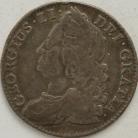 SHILLINGS 1743  GEORGE II ROSES 43 OVER 41 NVF
