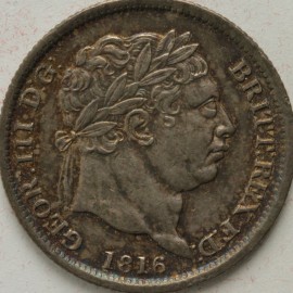 SHILLINGS 1816  GEORGE III  NEF