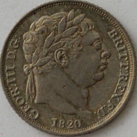 SIXPENCES 1820  GEORGE III                  GVF