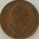 PENNIES 1837  WILLIAM IV EXTREMELY RARE GF
