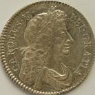 HALF CROWNS 1679  CHARLES II 4TH BUST TERTIO PRIMO RARE IN THIS GRADE NUNC