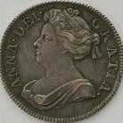 SHILLINGS 1702  ANNE PLUMES VERY RARE GEF