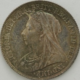 SHILLINGS 1900  VICTORIA SUPERB TONED  UNC