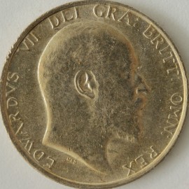 SHILLINGS 1907  EDWARD VII  NUNC LUS