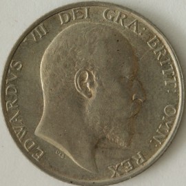 SHILLINGS 1909  EDWARD VII SCARCE GEF