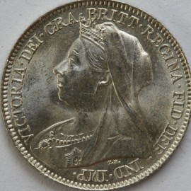 SIXPENCES 1897  VICTORIA  BU