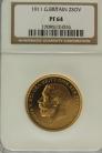 TWO POUNDS (GOLD) 1911  GEORGE V GEORGE V PROOF ISSUE NGC SLABBED PF64