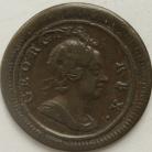 FARTHINGS 1720  GEORGE I SMALL LETTERS ON OBVERSE NVF