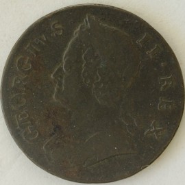 HALFPENCE 1746  GEORGE II  GF