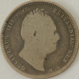 SHILLINGS 1837  WILLIAM IV VERY SCARCE NF/F