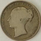 SHILLINGS 1840  VICTORIA D OVER F ON OBVERSE EXTREMELY RARE GF