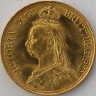 TWO POUNDS (GOLD) 1887  VICTORIA VICTORIA JUBILEE HEAD BU