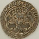 HENRY V 1413 -1422 HENRY V GROAT. CLASS C. MULLET ON SHOULDER. LONDON. MM PIERCED CROSS NEF