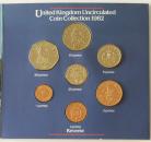 ROYAL MINT - UNCIRCULATED SETS 1982  Elizabeth II 50P TO 1/2 P (7 Coins) new 20p coin BU