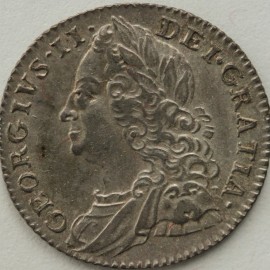 SIXPENCES 1758  GEORGE II  GEF