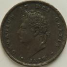 PENNIES 1827  GEORGE IV EXTREMELY RARE NVF