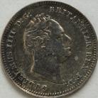 THREEPENCES SILVER 1835  WILLIAM IV LARGE HEAD SCARCE NEF