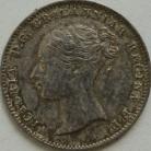 THREEPENCES SILVER 1861  VICTORIA TYPE A2 GEF