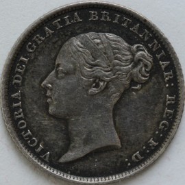 SIXPENCES 1853  VICTORIA  GVF