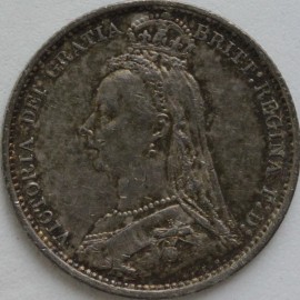 SIXPENCES 1888  VICTORIA  EF