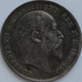 THREEPENCES SILVER 1910  EDWARD VII  GEF