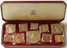 ENGLISH PROOF SETS 1953  Elizabeth II 1/4 D TO CROWN (10 Coins) 40,000 FDC*