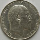 HALF CROWNS 1905  EDWARD VII EXTREMELY RARE TINY DIG ON OBVERSE GEF