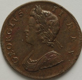 HALFPENCE 1731  GEORGE II  GEF