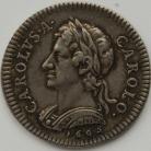 FARTHINGS 1665  CHARLES II SILVER PROOF PATTERN IN SILVER P411 RARE NEF