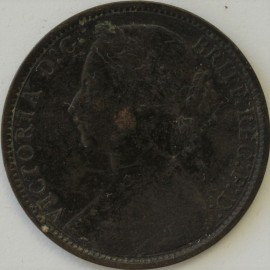 PENNIES 1876 H VICTORIA NARROW DATE F89 GVF