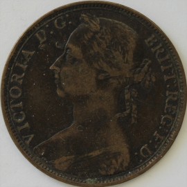 PENNIES 1892  VICTORIA  GVF