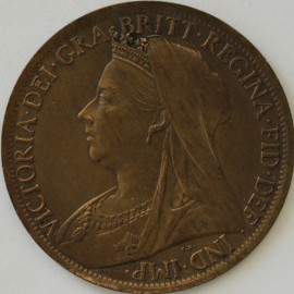 PENNIES 1901  VICTORIA  GEF