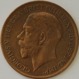 PENNIES 1921  GEORGE V F191 GEF