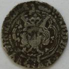 EDWARD IV 1464 -1470 EDWARD IV HALFGROAT. LIGHT COINAGE. CANTERBURY. ARCHBISHOP BOURCHIER. MM PALL GF