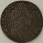 SIXPENCES 1697  WILLIAM III 3RD BUST LARGE CROWNS ESC1566 GF/F