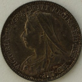 SIXPENCES 1897  VICTORIA SMALL SCRATCHES UNC LUS