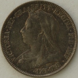 SIXPENCES 1901  VICTORIA  GVF